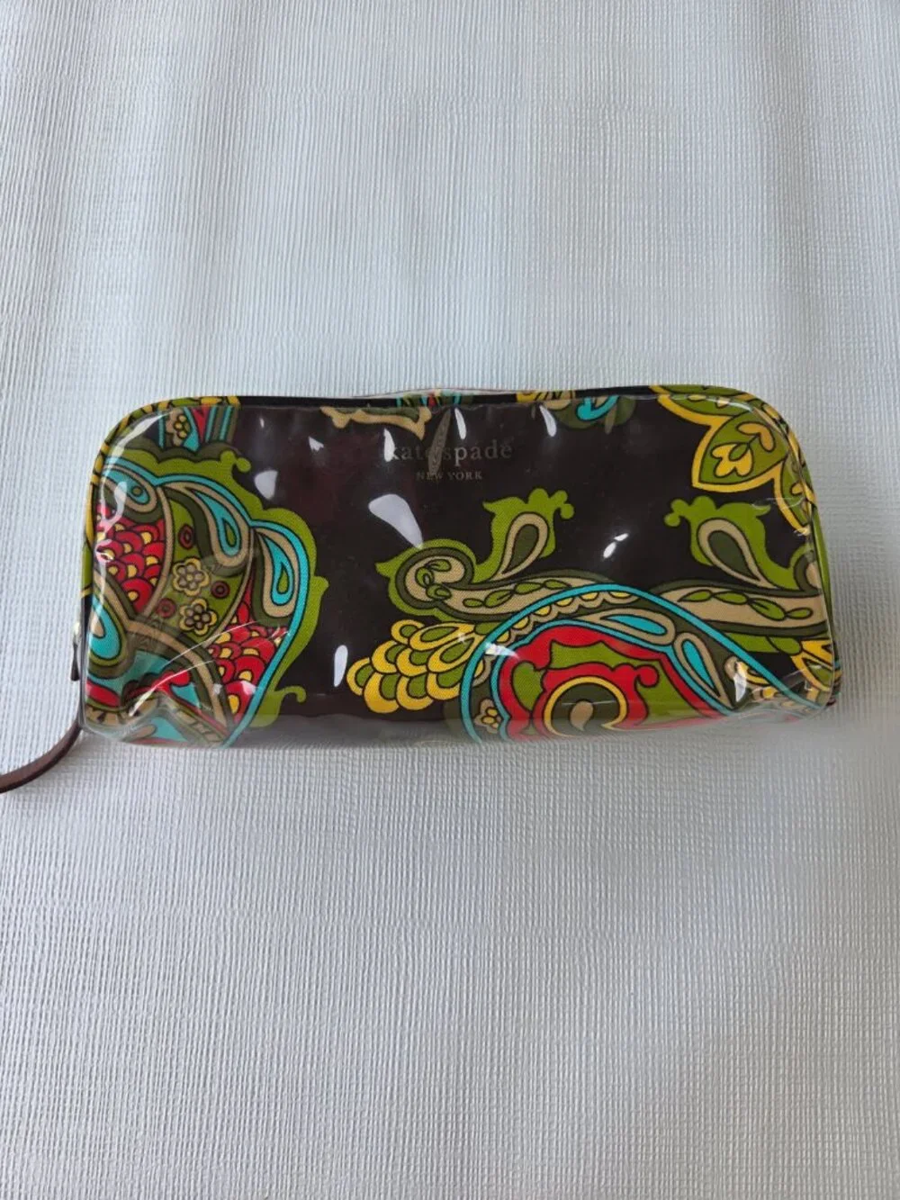 Kate Spade Paisley Collection Make Up Pouch 8x4x2  Great condition